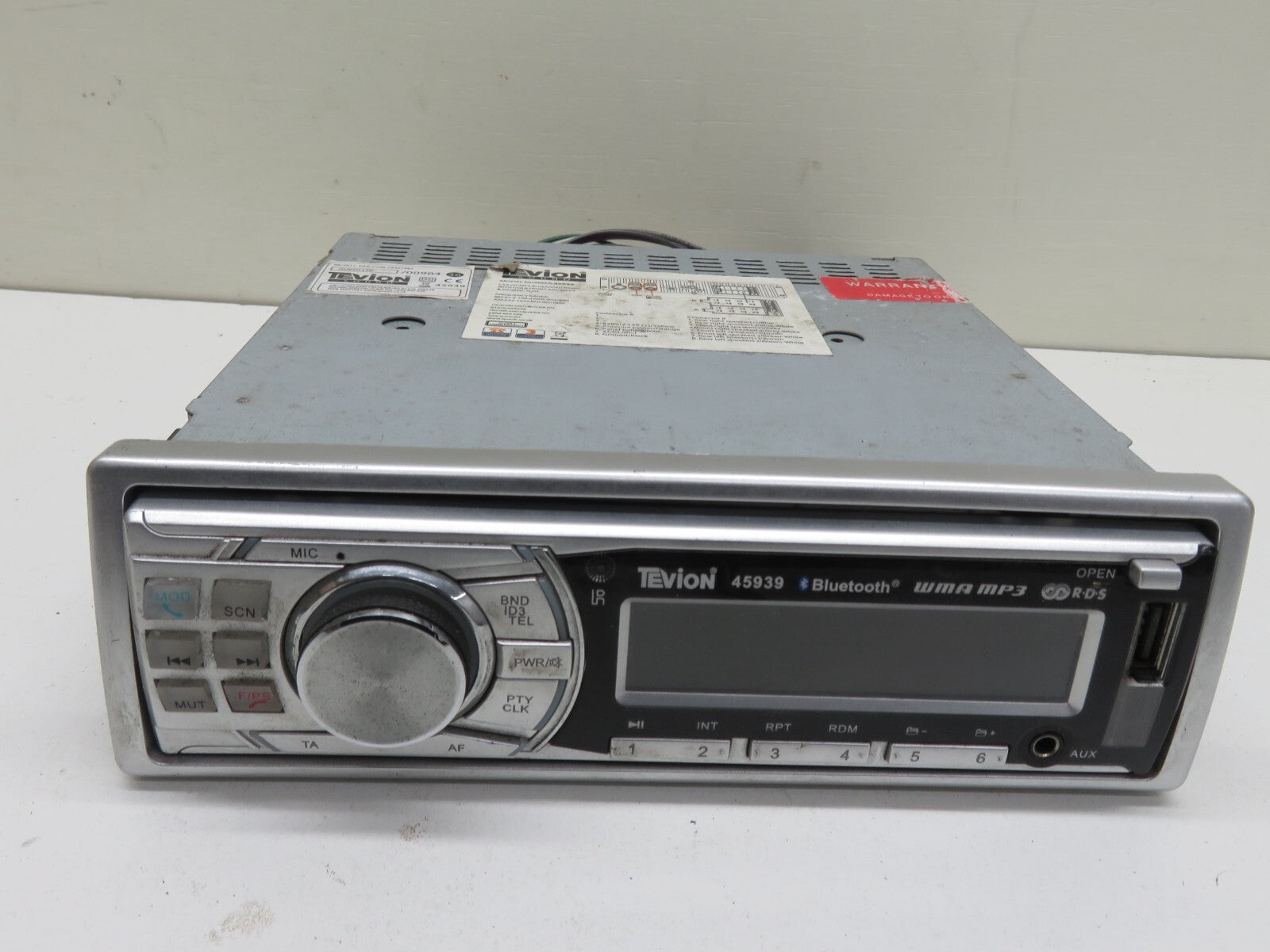 BMW E36 TEVION 45939 RADIO CD BLUETOOTH PLAYER (SEE PHOTOS) 1991-1998 1756-10