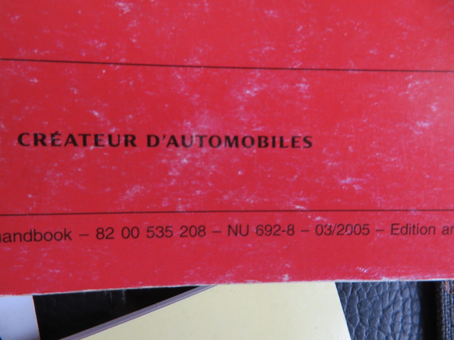 RENAULT SCENIC OWNERS MANUAL WITH FOLDER 2003-2006 HM4-20