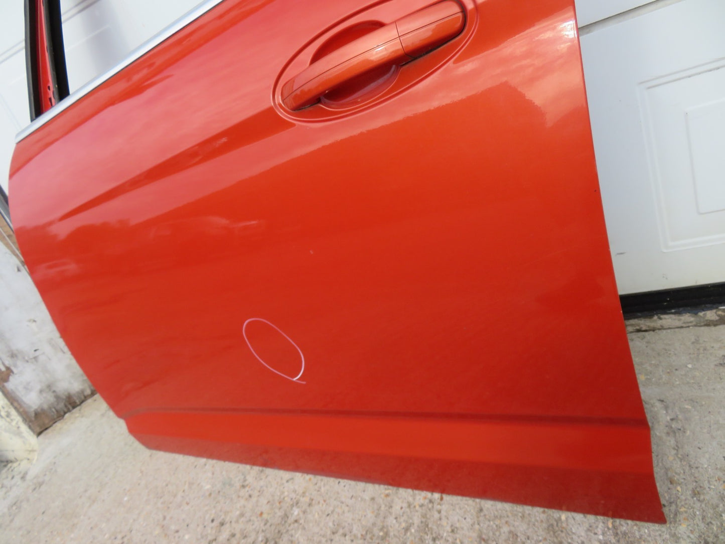 FORD CMAX C MAX NSF PASSSENGER FRONT DOOR IN ORANGE 2010-2015 (SEE PHOTOS)