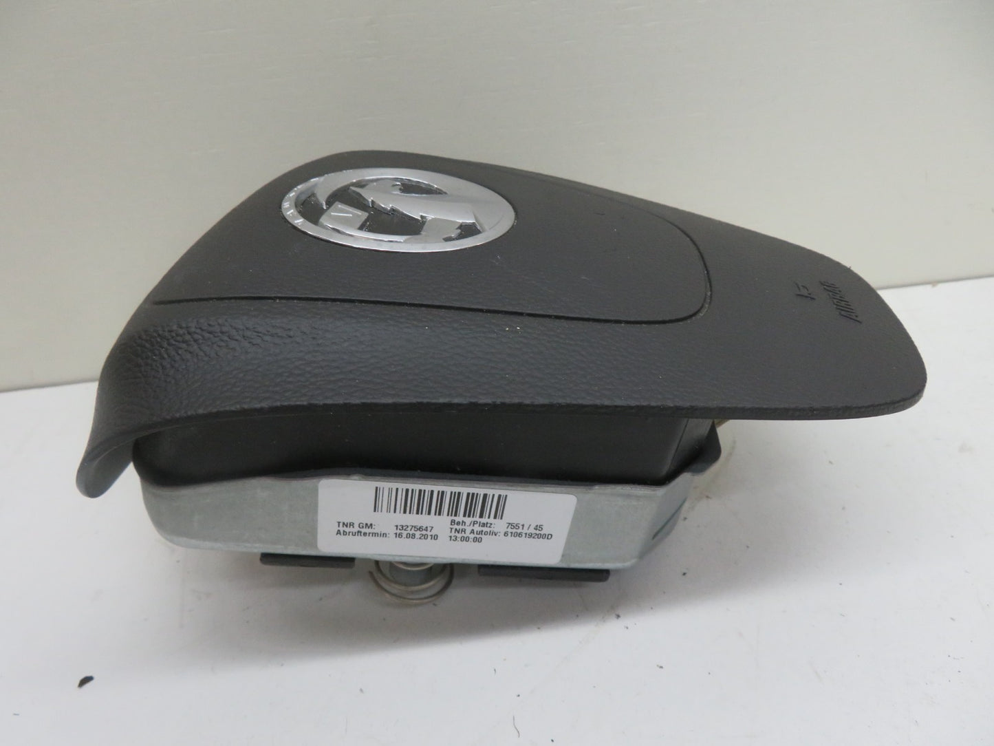 VAUXHALL INSIGNIA STEERING WHEEL AIR BAG 13275647 2008-2016 1437-2