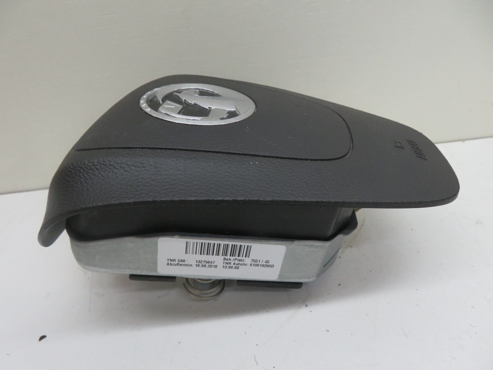 VAUXHALL INSIGNIA STEERING WHEEL AIR BAG 13275647 2008-2016 1437-2