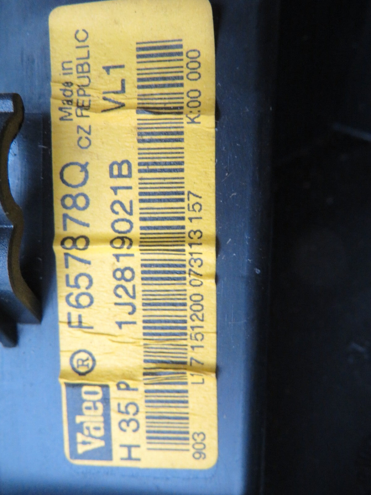 VOLKSWAGEN VW POLO 6N2 HEATER BLOWER MOTOR 1J2819021B 1999-2002 A1018-2