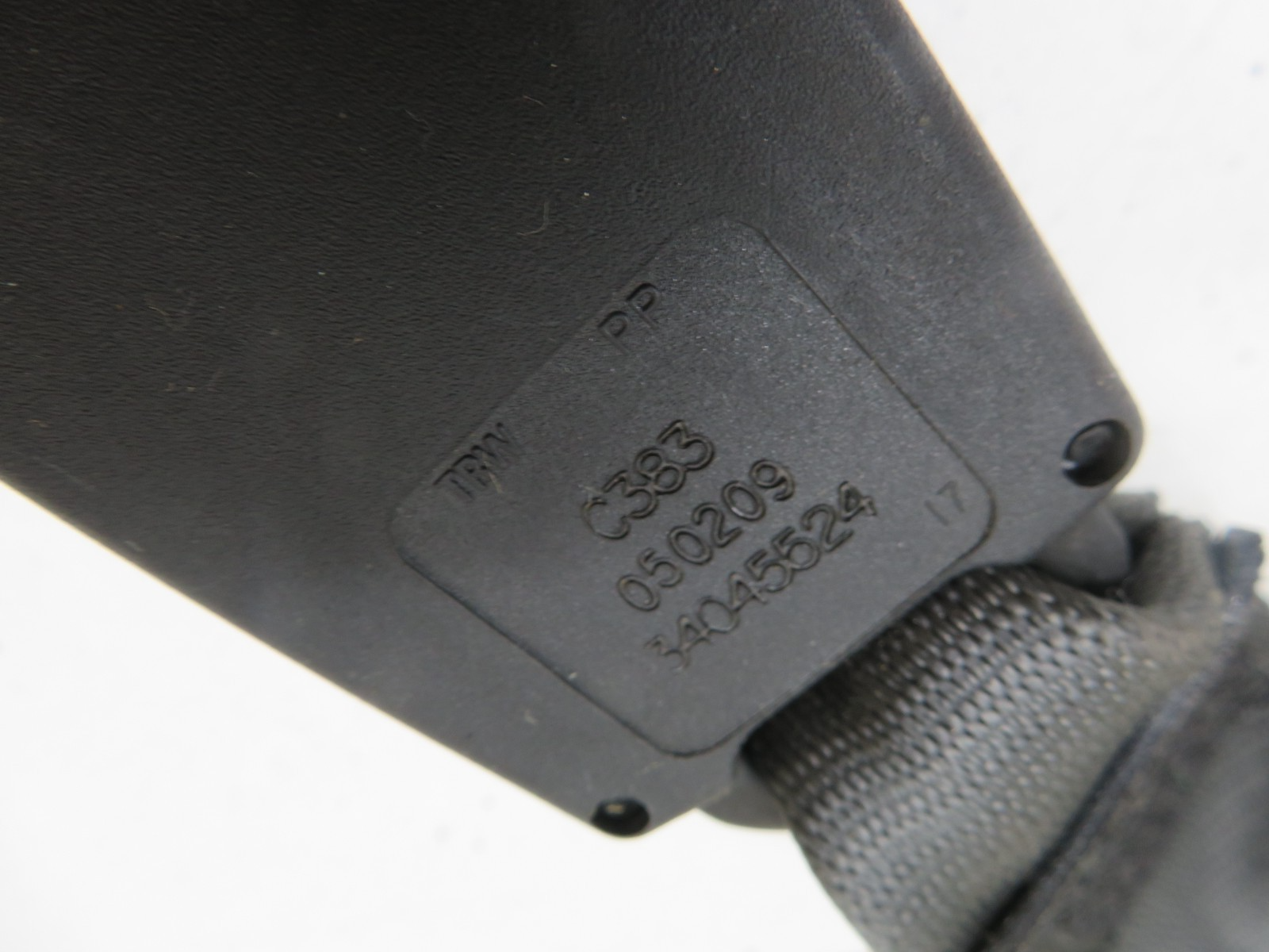 FIAT 500 OS DRIVER REAR SEAT BELT BUCKLE 34045524 2007-2012 1837-13