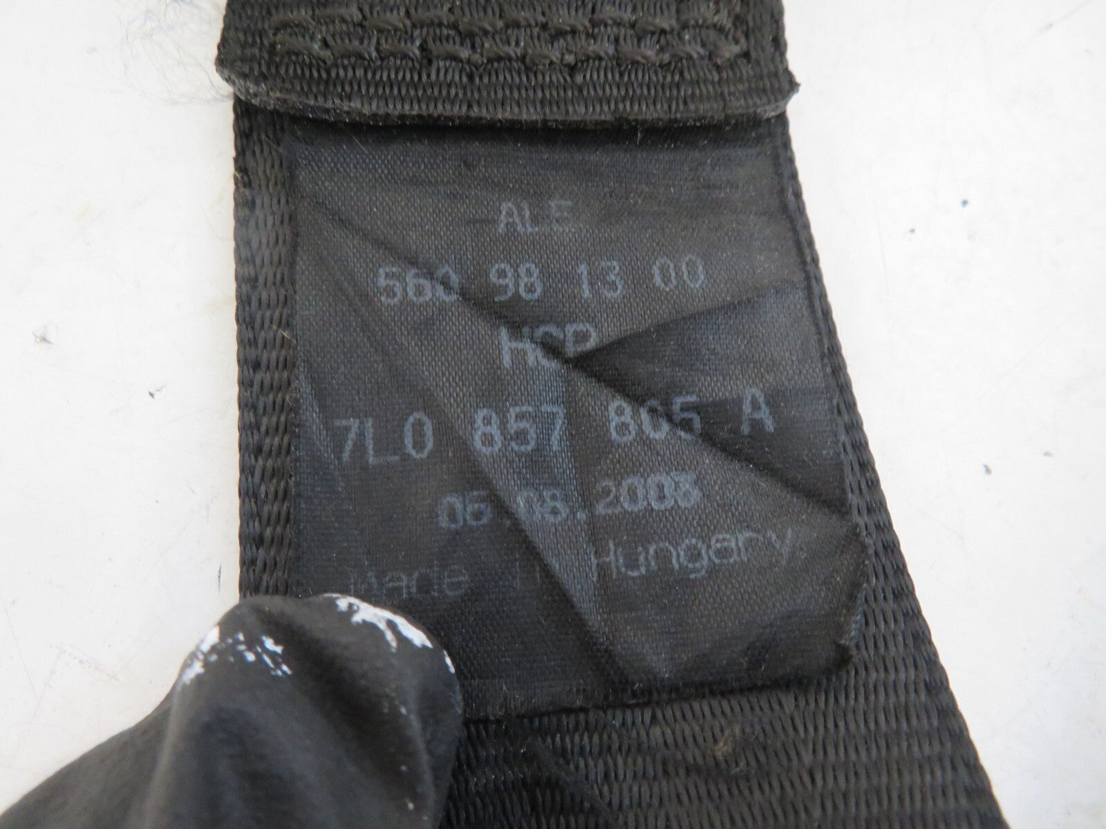 VOLKSWAGEN VW TOUAREG NSR SEAT BELT PORSCHE CAYENNE 7L0857805A VWAM1352-12