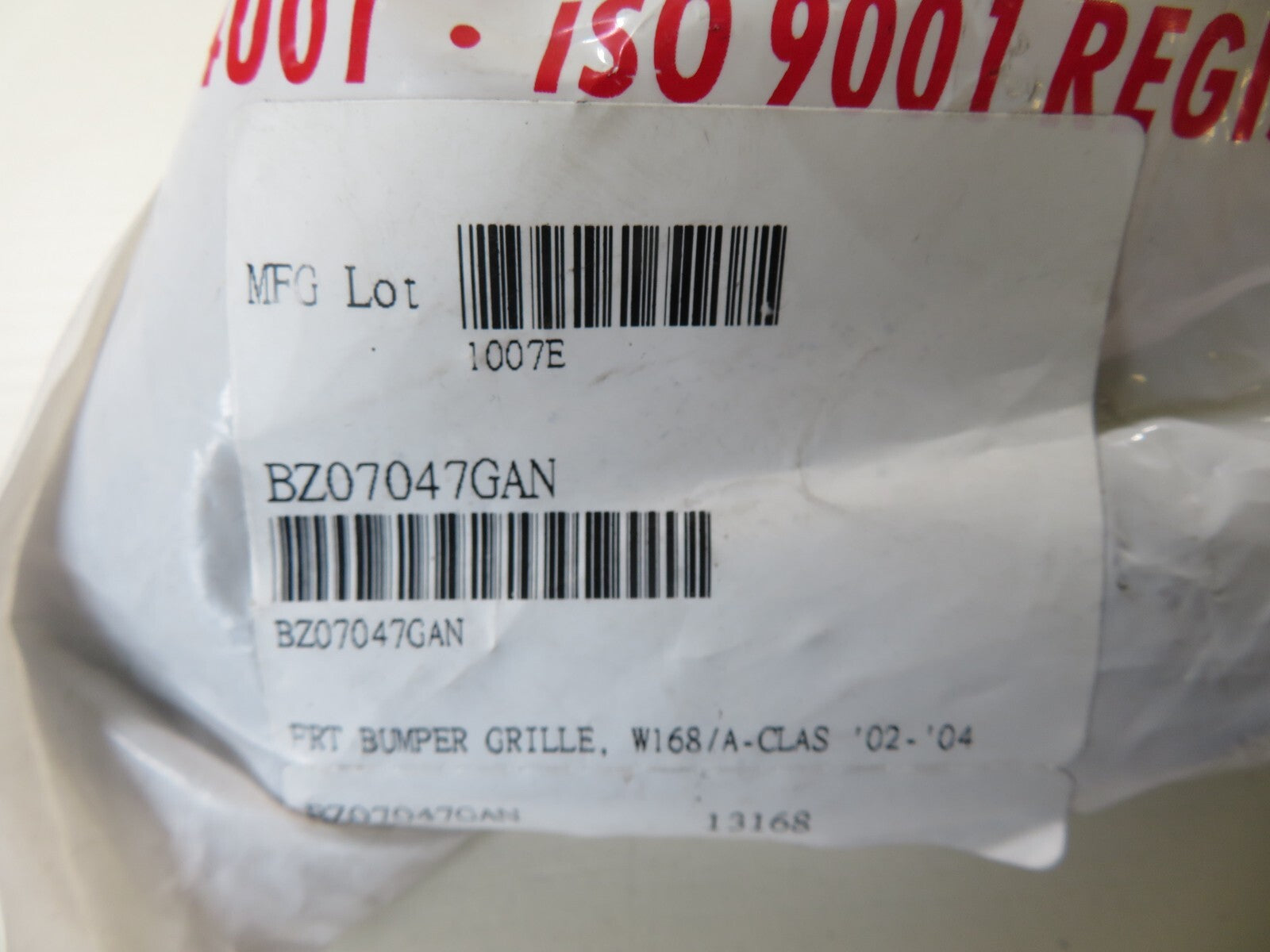 FRONT BUMPER GRILLE ME3222120 FOR MERCEDES A CLASS W168 2002-2004