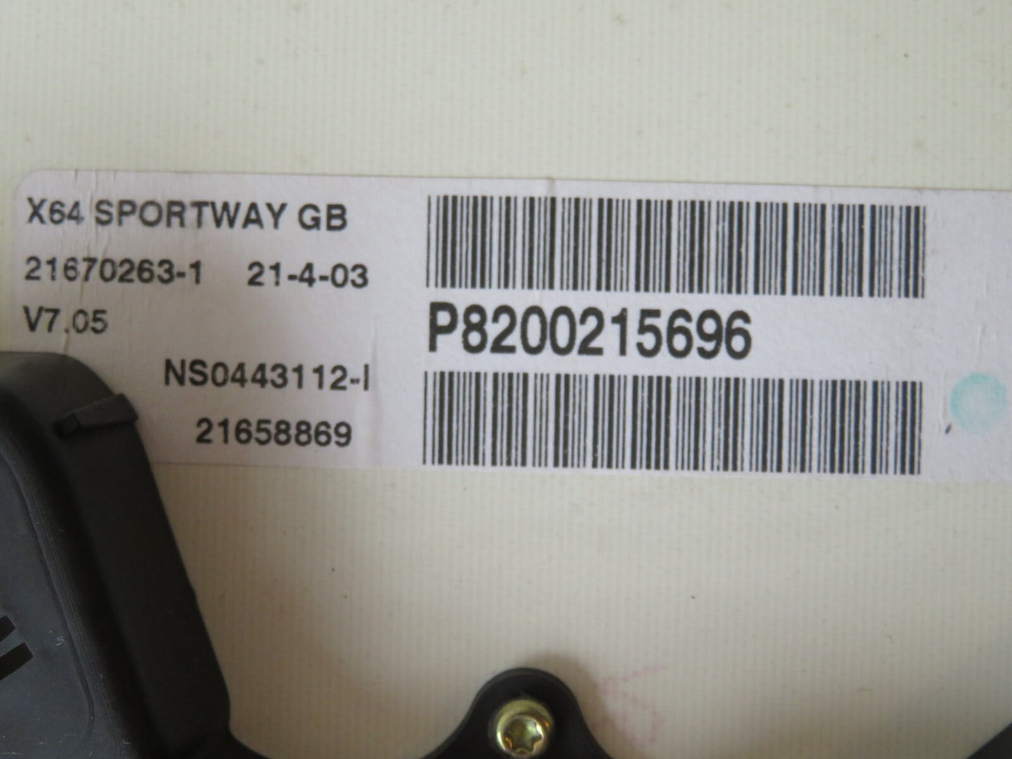 RENAULT SCENIC MK1 INSTRUMENT SPEEDO CLUSTER p8200215696 1999-2003 AMS1233