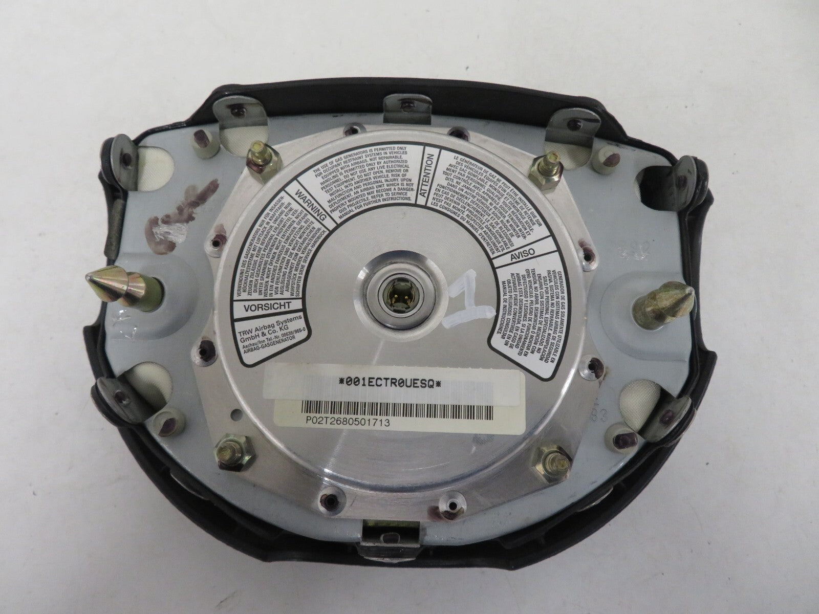 VOLKSWAGEN VW BEETLE STEERING WHEEL AIR BAG 1998-2005 1614-1