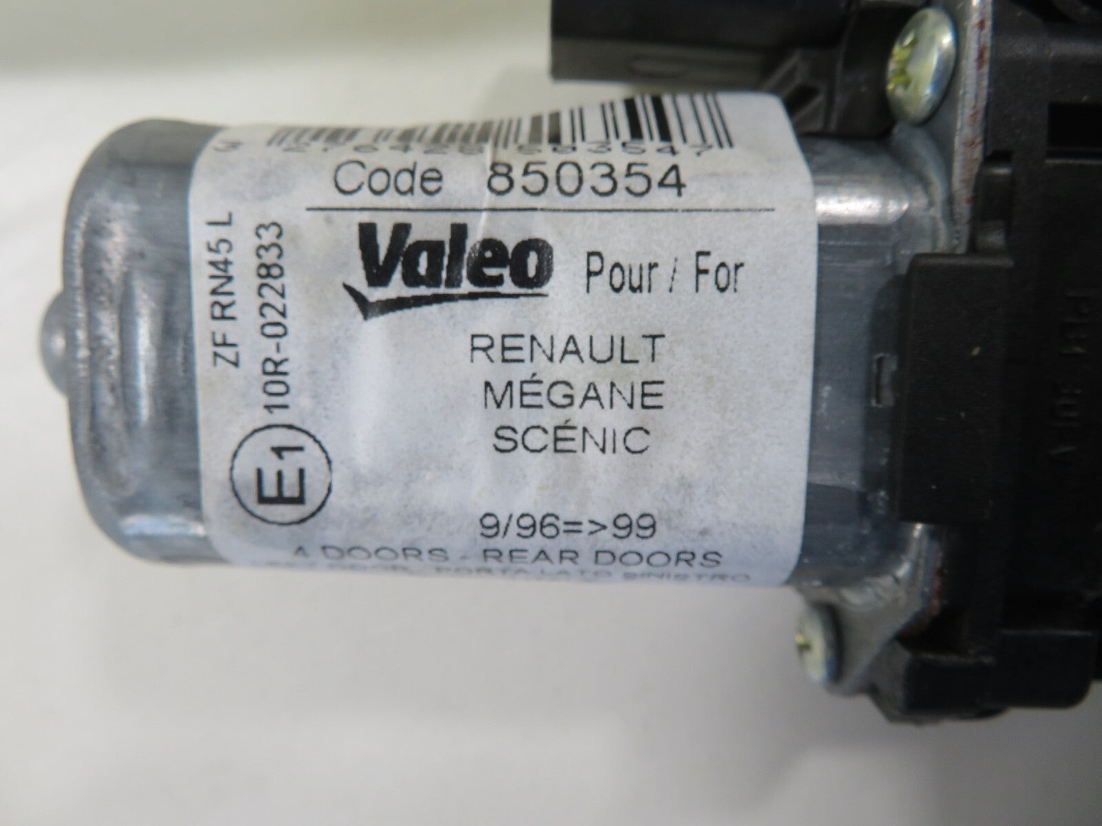 NSR LEFT REAR WINDOW REGULATOR MOTOR VALEO FITS RENAULT MEGANE SCENIC 96-01 #RST