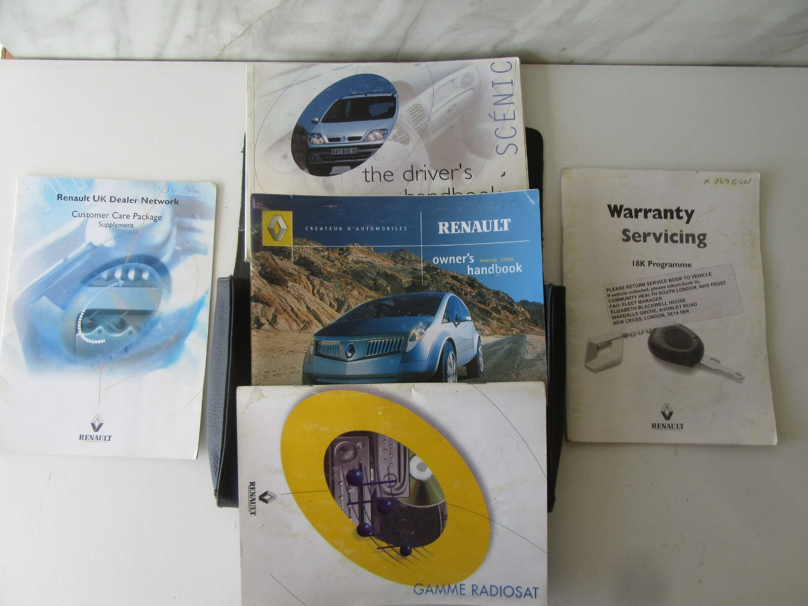 RENAULT SCENIC MK1 OWNERS MANUAL WITH FOLDER 1999-2003 AMS1418-2