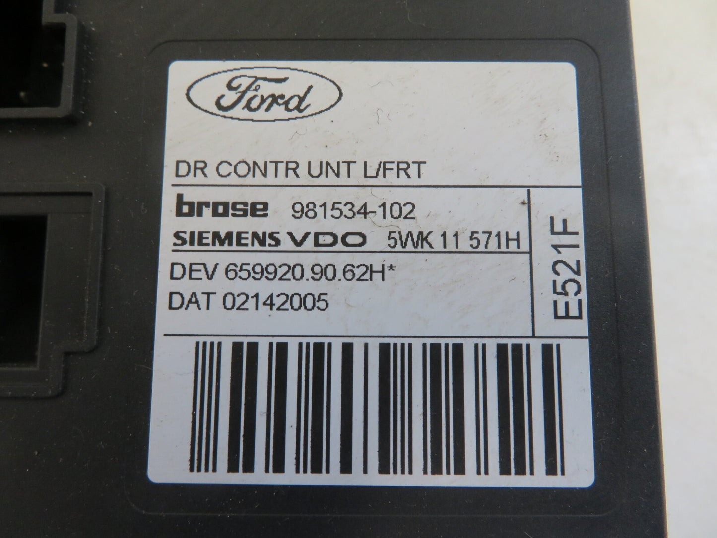 FORD FOCUS C MAX NSF WINDOW MOTOR 981534-102 2003-2007 MIX1711-3