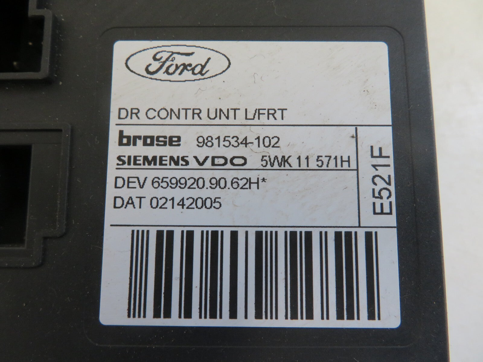 FORD FOCUS C MAX NSF WINDOW MOTOR 981534-102 2003-2007 MIX1711-3