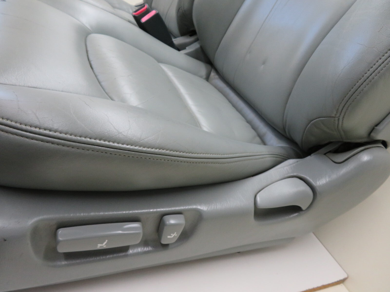 TOYOTA LEXUS SOARER SC400 FRONT GREY LEATHER SEATS PAIR (SEE PHOTOS)  1991-1999