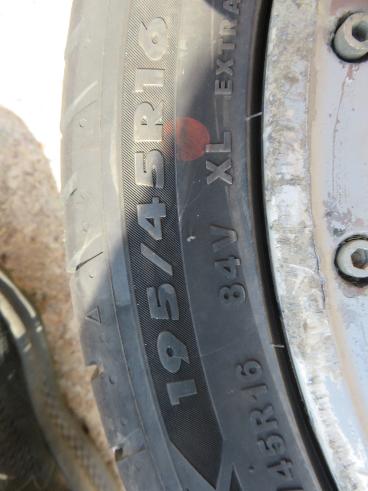 FIAT 500 DIESEL EDITION R16 16" ALLOY WHEELS WITH TYRES 518346260 NEED REFURB