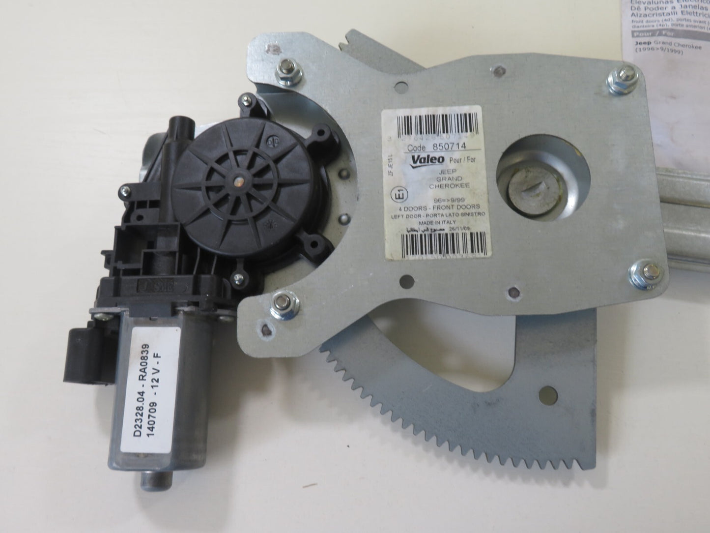  FRONT LEFT WINDOW MOTOR REGULATOR VALEO 850714 FOR JEEP GRAND CHEROKEE 96-99 