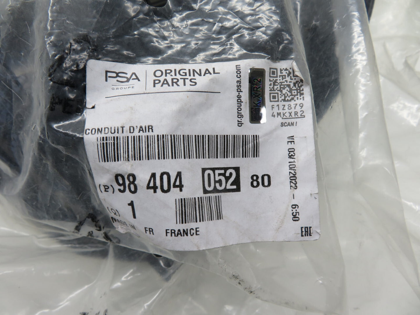 PEUGEOT 208 MK2 P21 HEATER AIR CHANNEL 9840405280