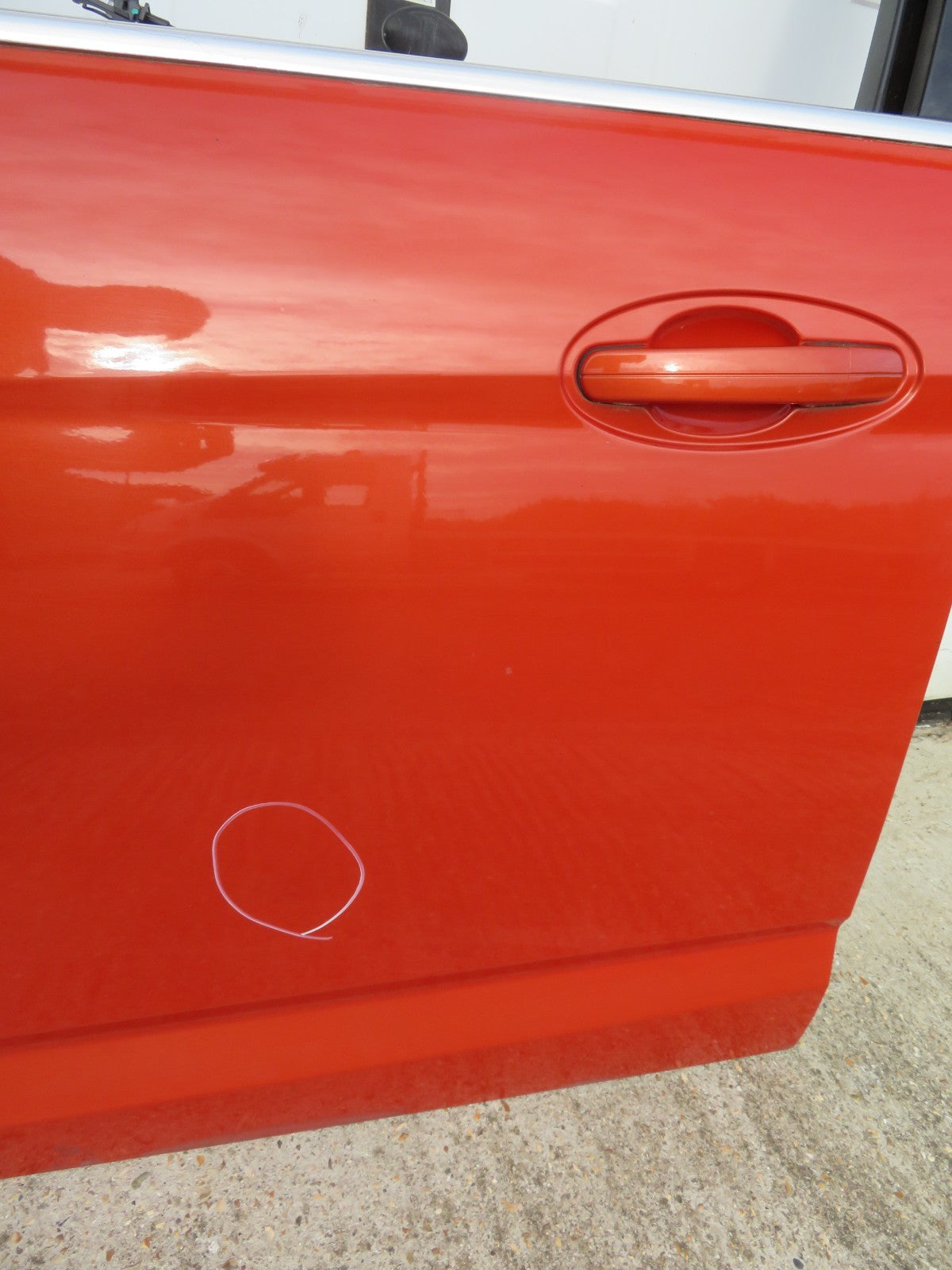 FORD CMAX C MAX NSF PASSSENGER FRONT DOOR IN ORANGE 2010-2015 (SEE PHOTOS)