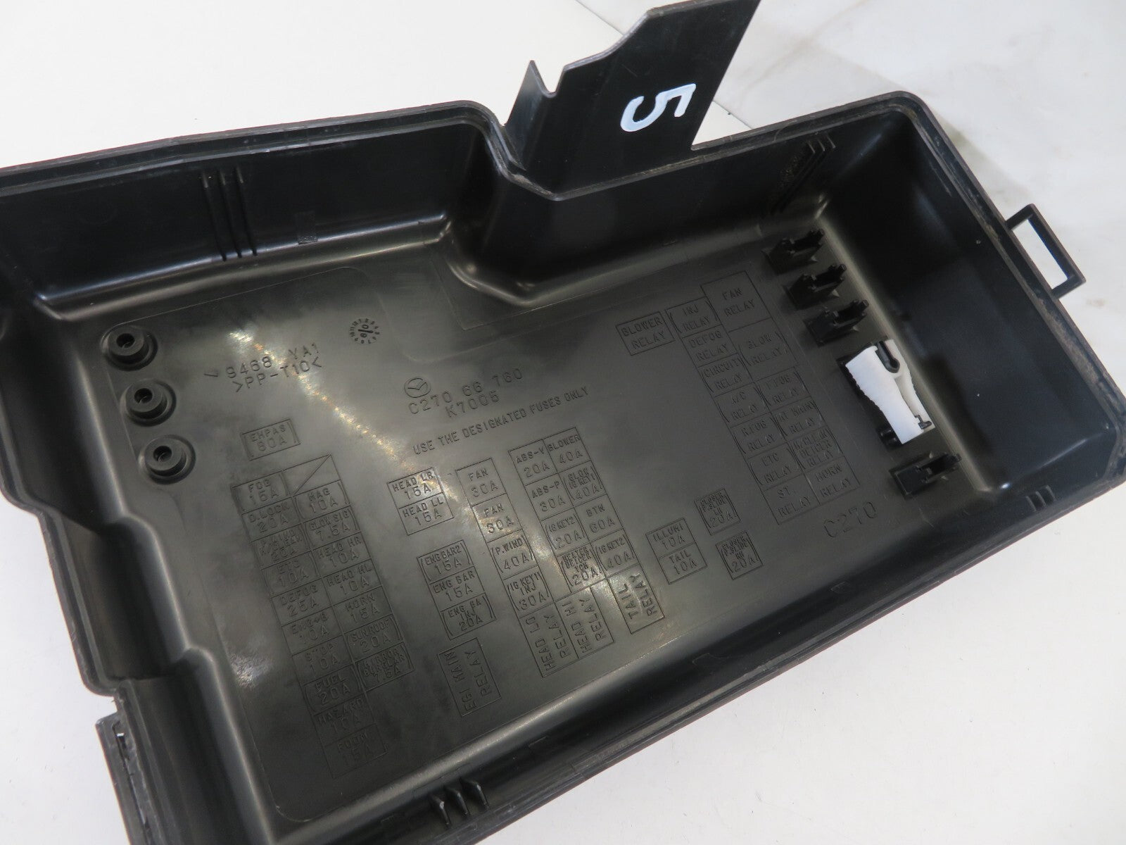 MAZDA 5 MPV ENGINE BAY FUSE BOX COVER 2005-2010 A1320-5