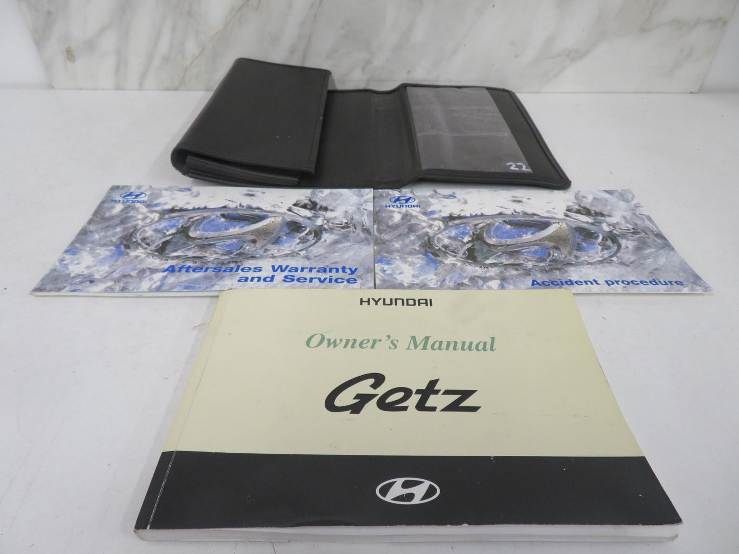 HYUNDAI GETZ OWNERS MANUAL WITH FOLDER 2002-2005 1234-22