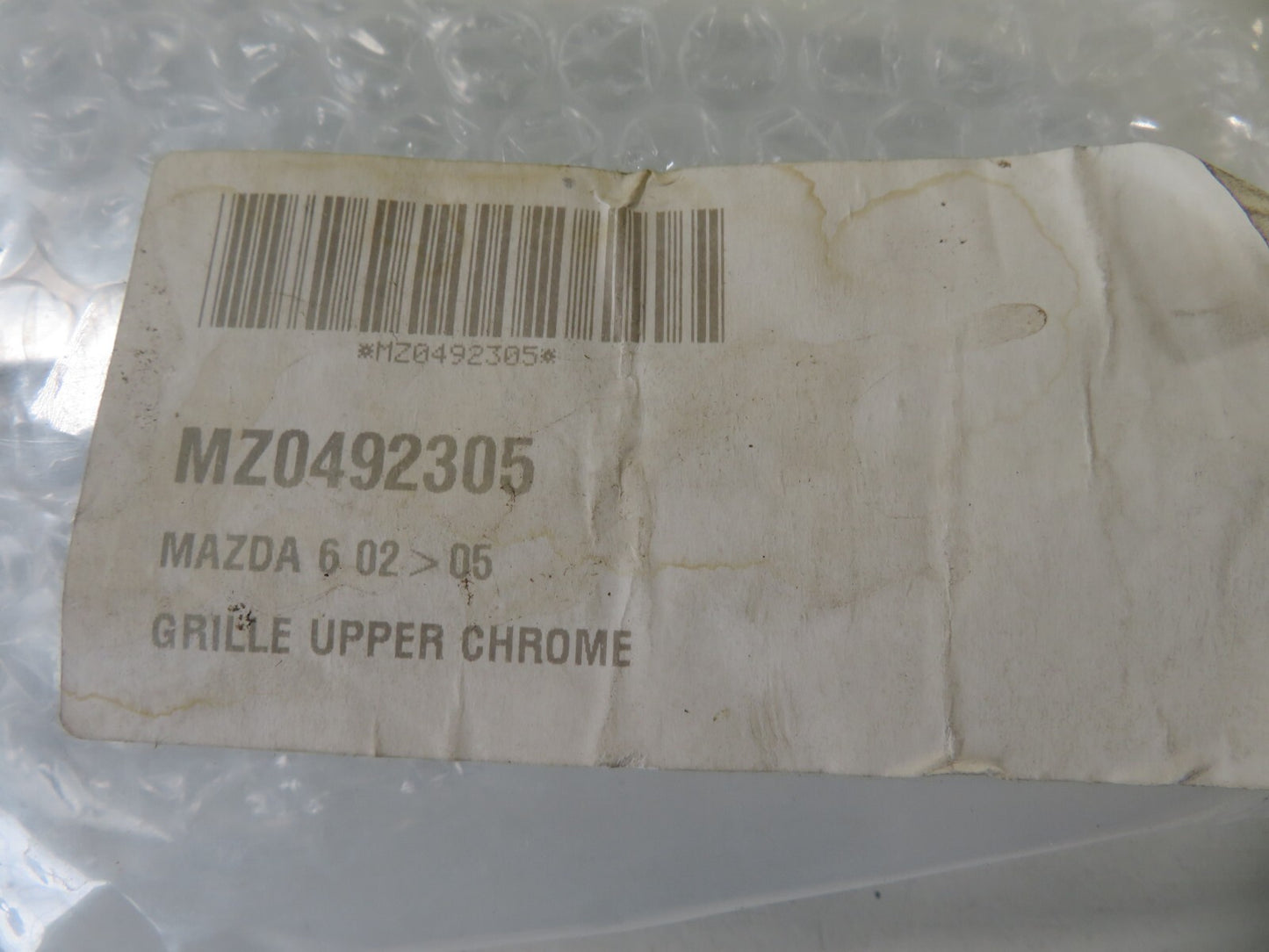 FRONT UPPER GRILLE CHROME TRIM FOR MAZDA 6 MZ0492305 2002-2008