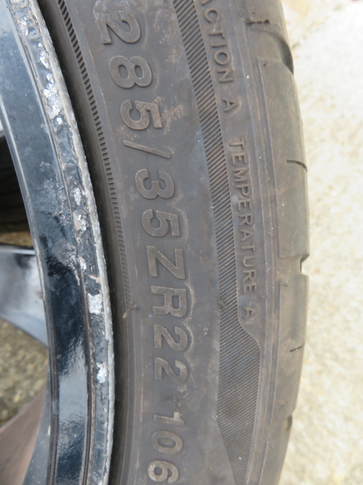 VEMIRI ARNAGE 22" ALLOY WHEELS WITH TYRES (SEE PHOTOS, NEED REFURB) 5 X 130 PCD
