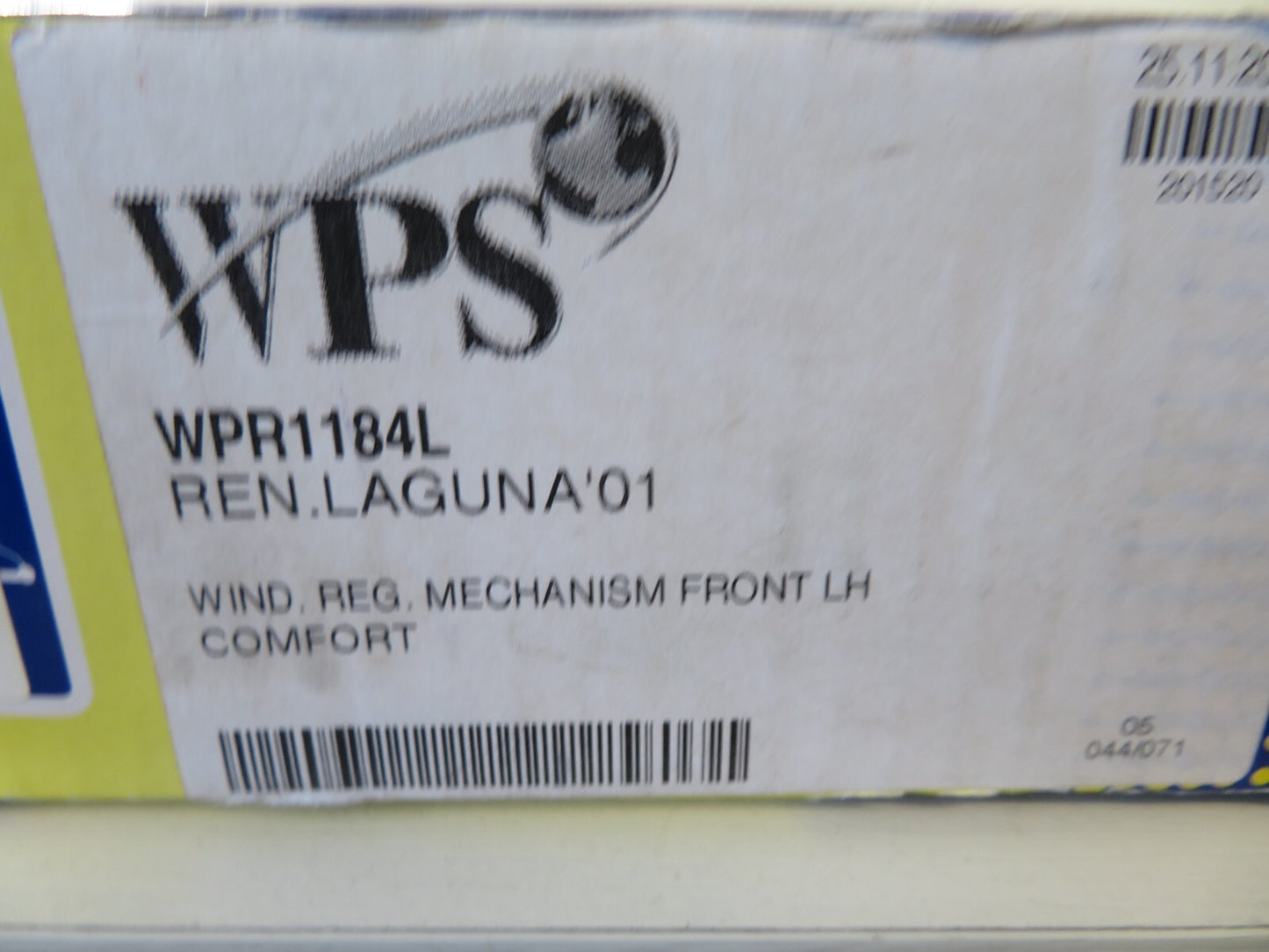 NSF PASSENGER LH WINDOW REGULATOR FOR RENAULT LAGUNA 5DR 2001-2007 WPR1184L