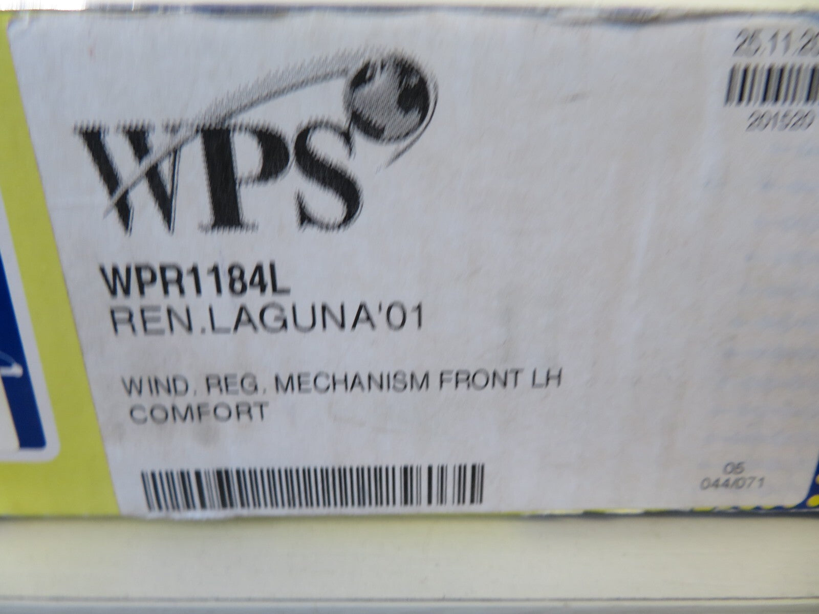 NSF PASSENGER LH WINDOW REGULATOR FOR RENAULT LAGUNA 5DR 2001-2007 WPR1184L