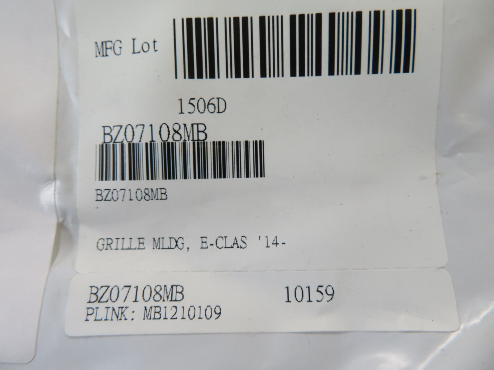 FRONT GRILLE FOR MERCEDES E CLASS BZ07108MB FOR YEARS 2014-2018