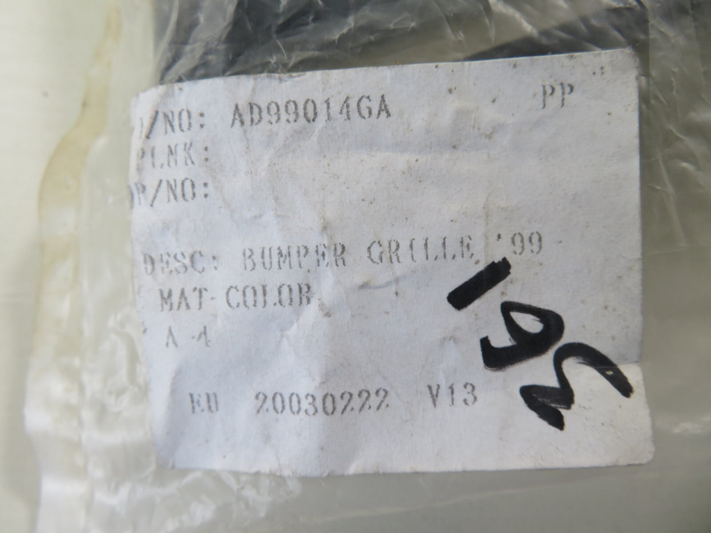 FRONT GRILL FOR AUDI A4 B5 AD99014GA FOR YEARS 1994-2001