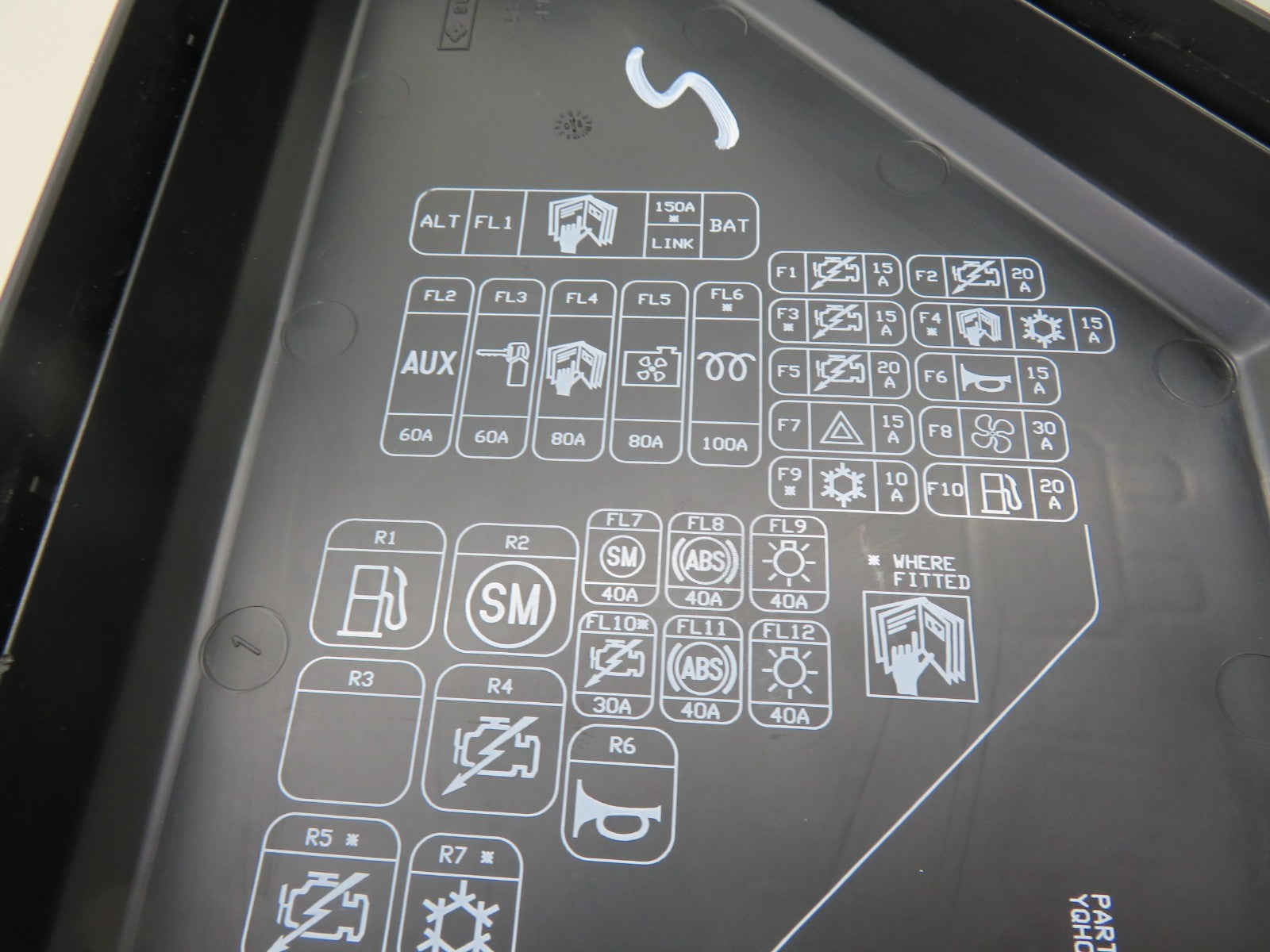 LAND ROVER FREELANDER 1 ENGINE BAY FUSE BOX COVER TRIM 2004-2006 1672-5