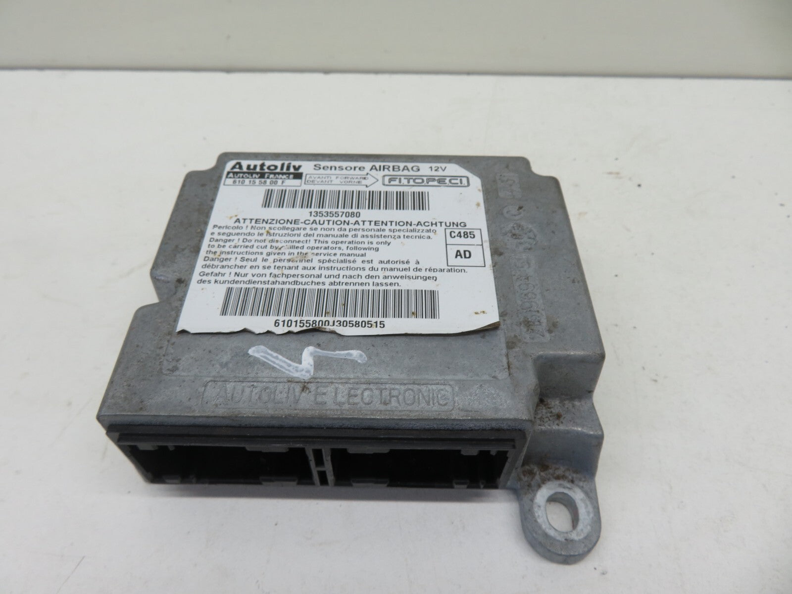 PEUGEOT BIPPER 1.4 610155800 AIR BAG CONTROL MODULE 2008-2015 1734-5