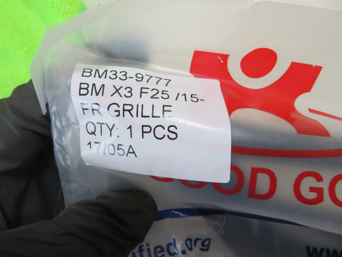 FRONT BUMPER GRILLE FOR BMW X3 BM33-9777 (F25) 2010-2017