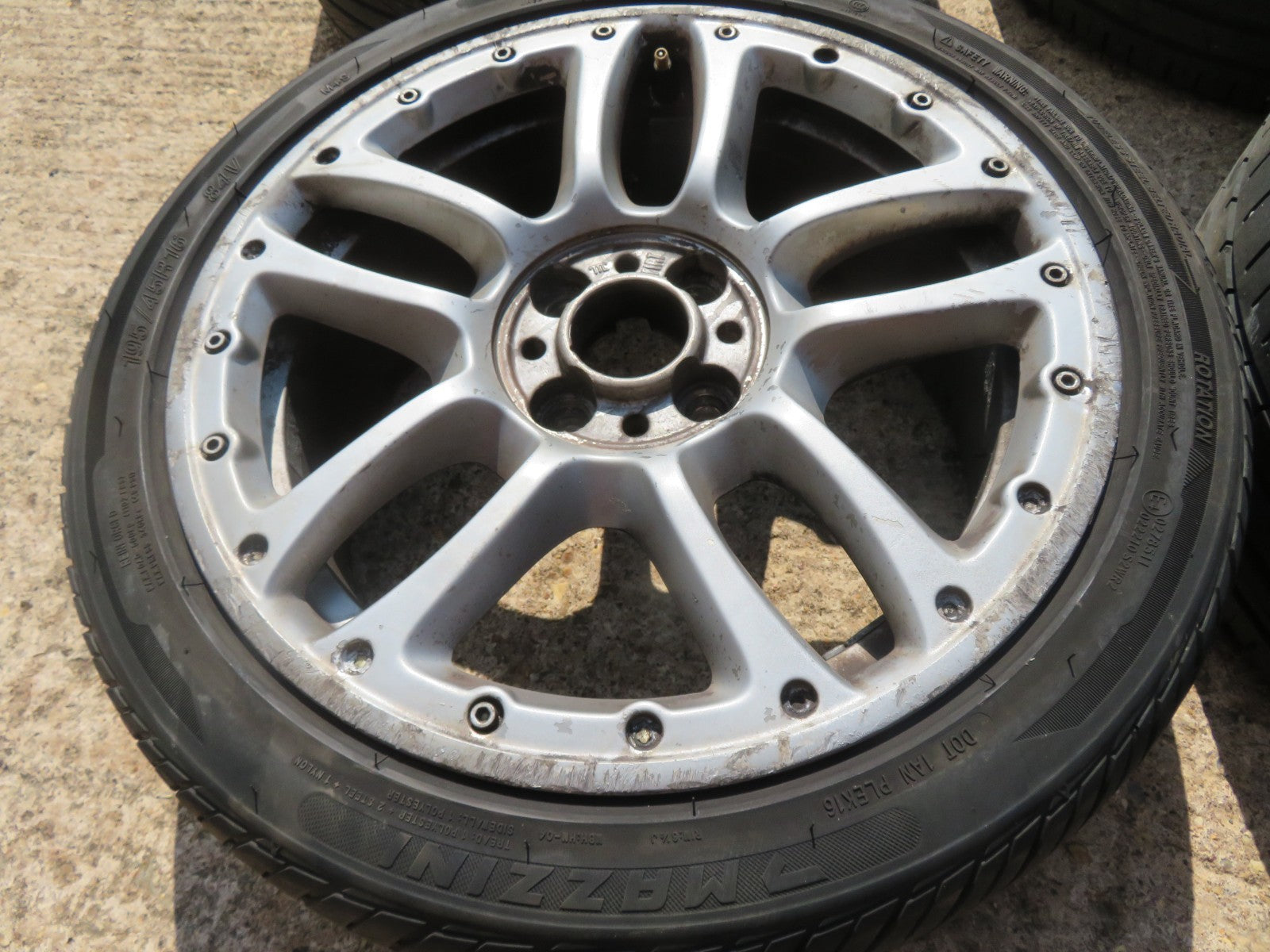 FIAT 500 DIESEL EDITION R16 16" ALLOY WHEELS WITH TYRES 518346260 NEED REFURB