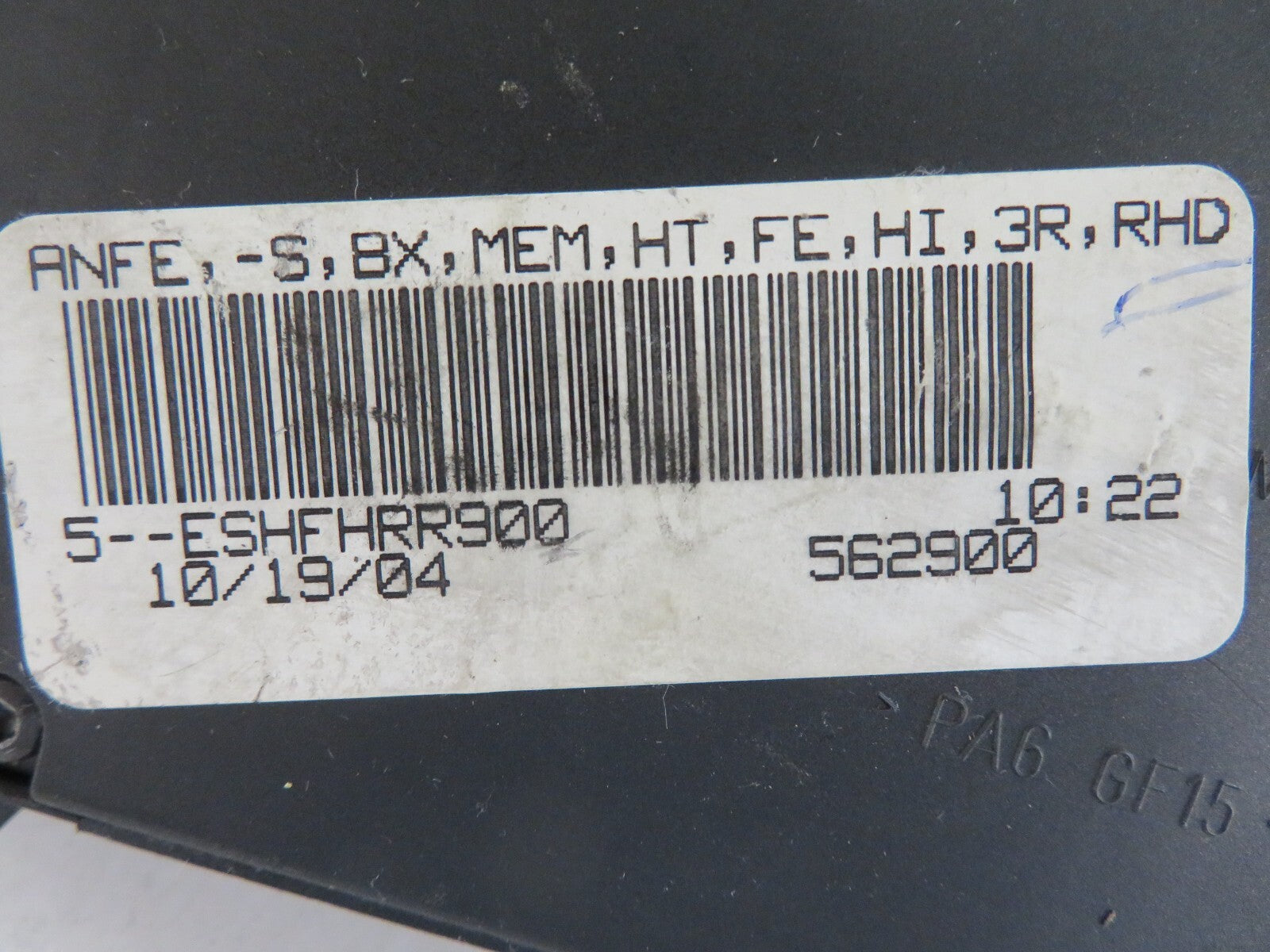 MERCEDES BENZ ML270 W163 OS DRIVER SEAT SWITCHES 0365458428 02-05 MIX1010-13