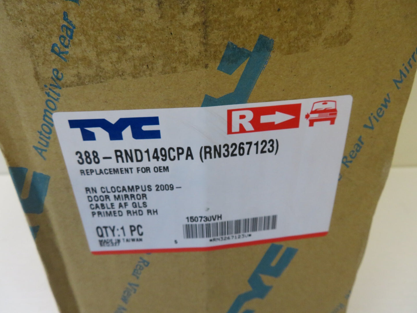 RH OS DRIVER DOOR WING MIRROR FOR RENAULT CLIO CAMPUS 2008-2012 BRLB