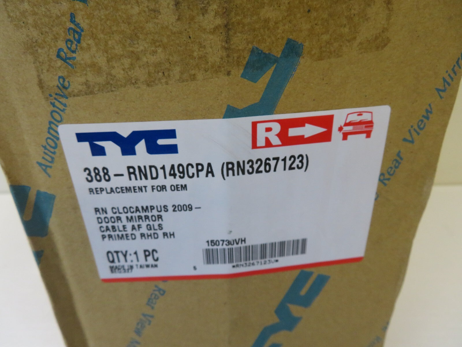 RH OS DRIVER DOOR WING MIRROR FOR RENAULT CLIO CAMPUS 2008-2012 BRLB