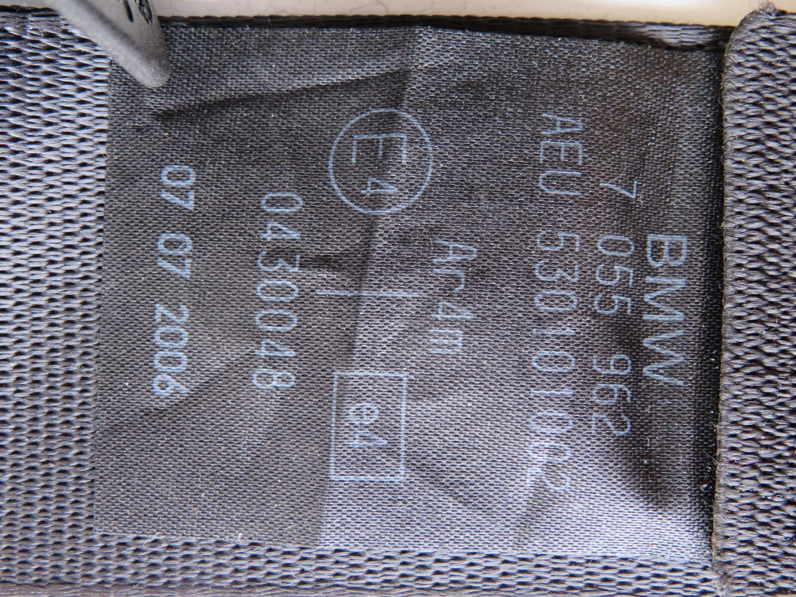 BMW MINI COOPER S R53 NSR PASSENGER SIDE SEAT BELT 7055962 2000-2005 AMS1406