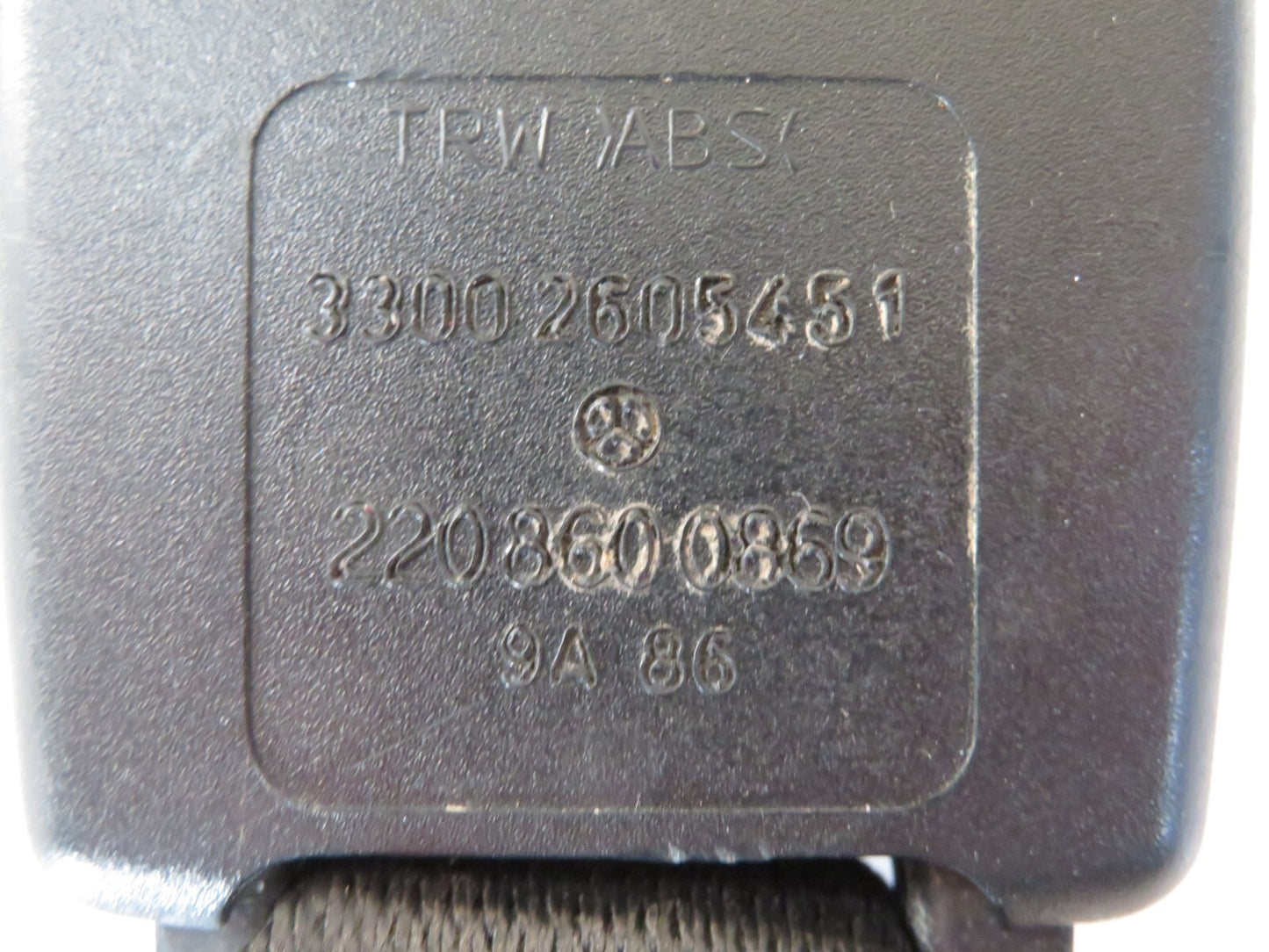 MERCEDES S CLASS W220 REAR SEAT BELT BUCKLES MIDDLE 2208600869 1998-2005 A1415-7