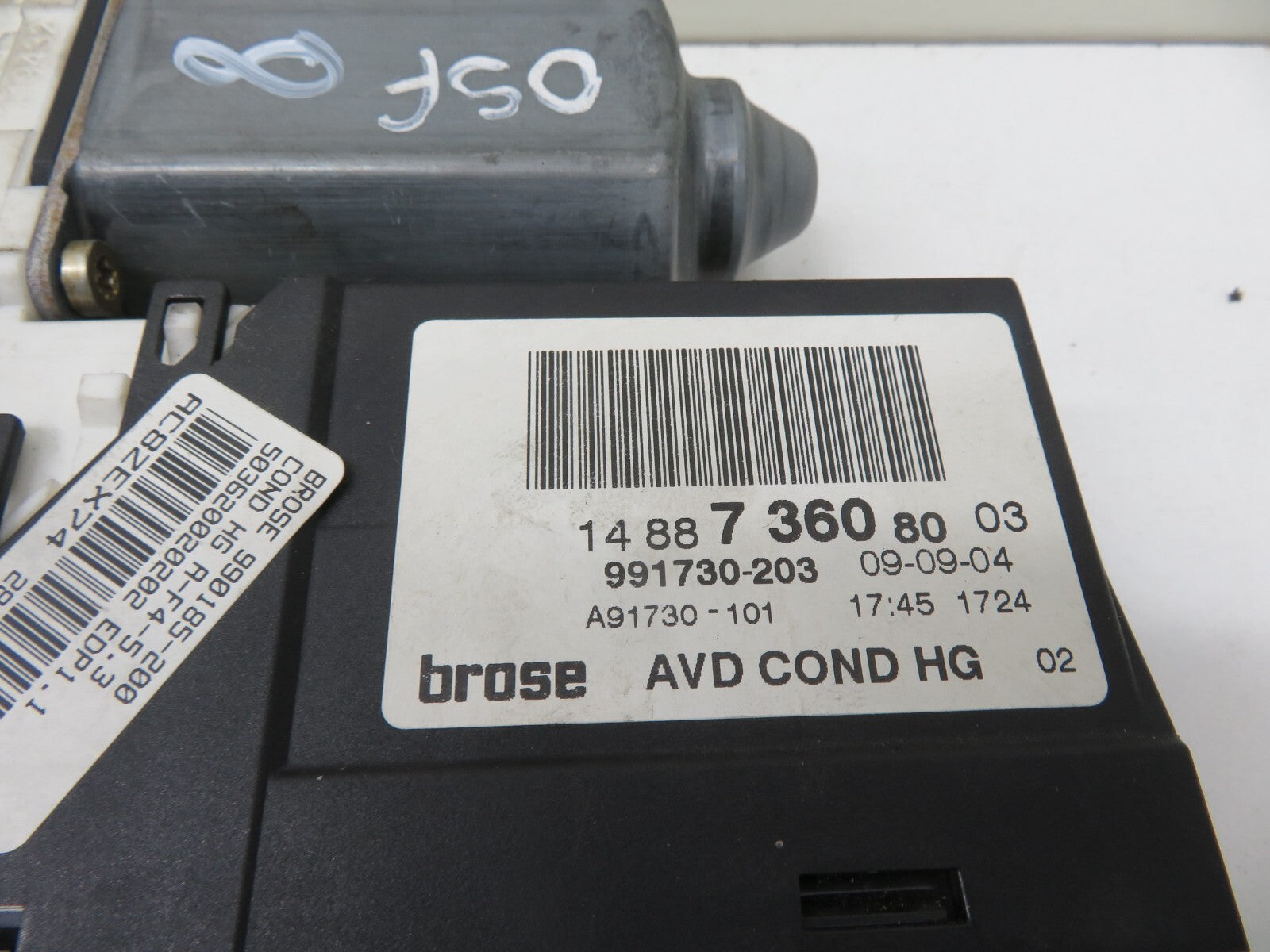 CITROEN C8 OSF DRIVER WINDOW MOTOR 1488736080 2006-2010 1728-8