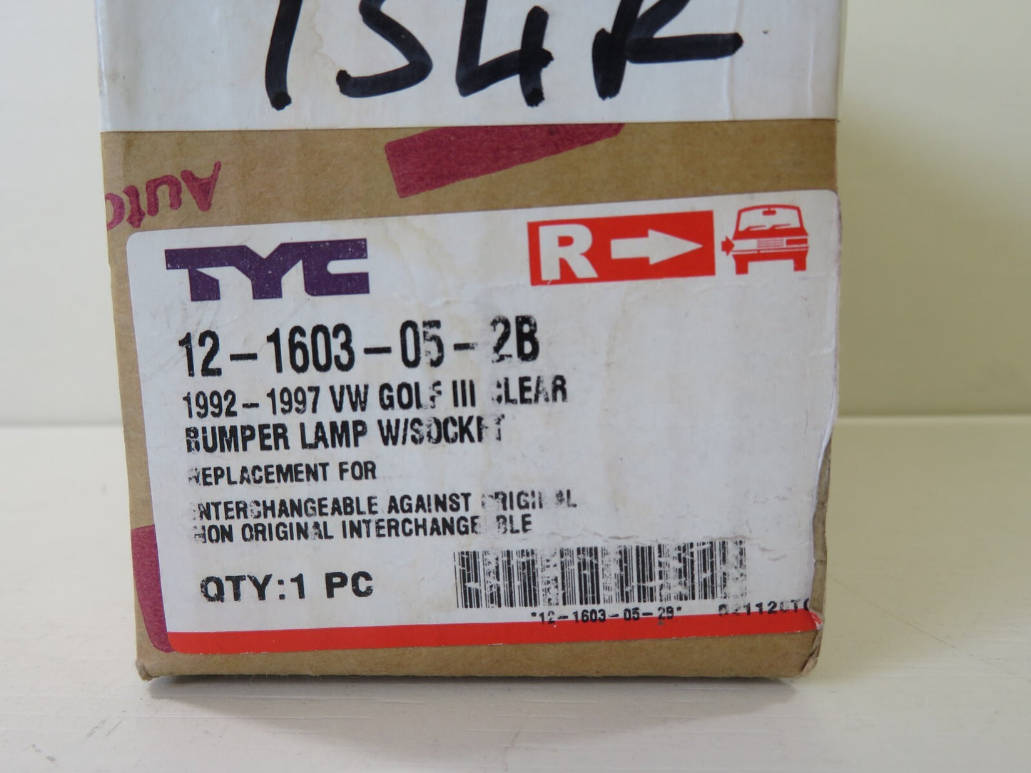 OS DRIVER RH CORNER LIGHT CLEAR INDICATOR LIGHT FOR VW GOLF 1992-1997 #RFS