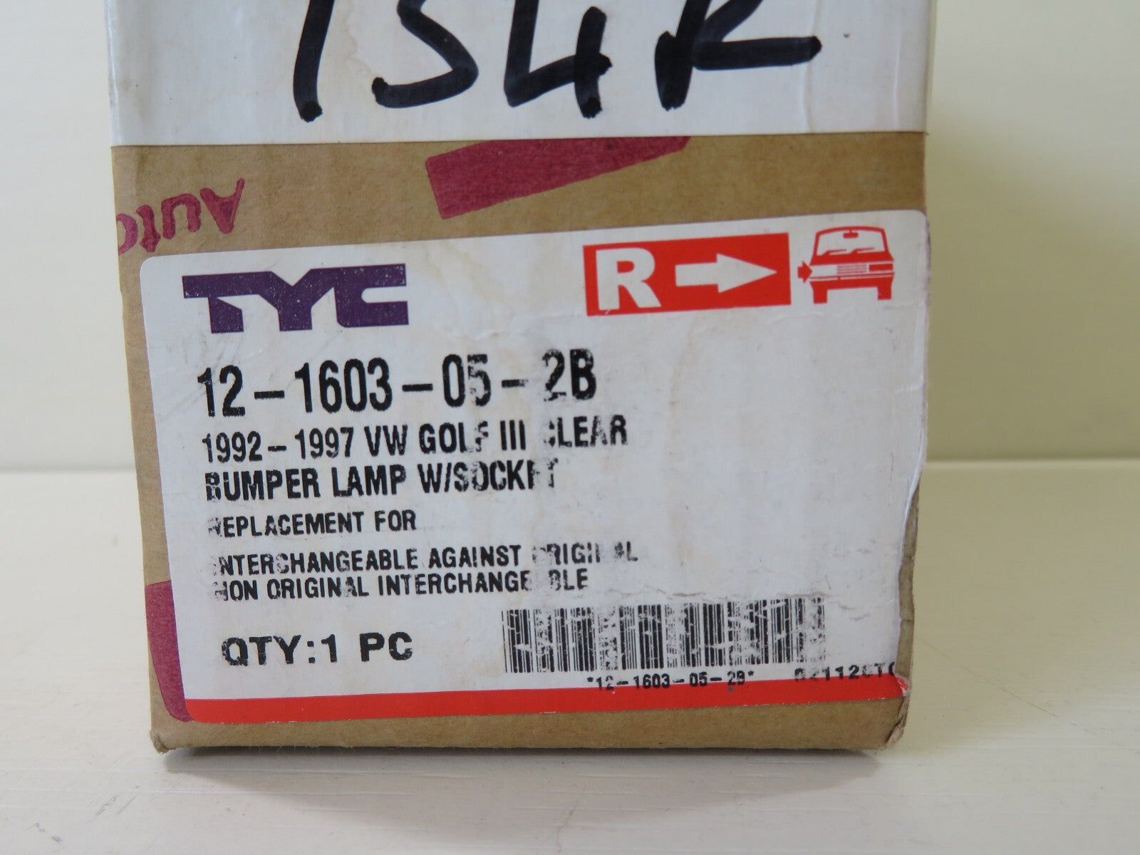 OS DRIVER RH CORNER LIGHT CLEAR INDICATOR LIGHT FOR VW GOLF 1992-1997 #RFS