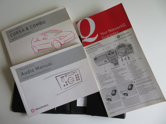 VAUXHALL CORSA C OWNERS MANUAL WITH FOLDER 2000-2006 HM1-24