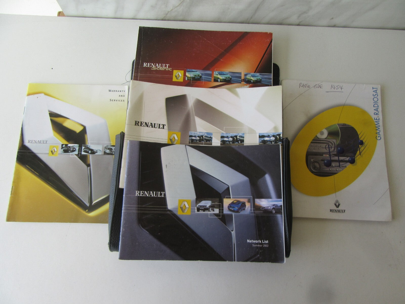 RENAULT SCENIC MK1 OWNERS MANUAL WITH FOLDER 1999-2003 AMS1418