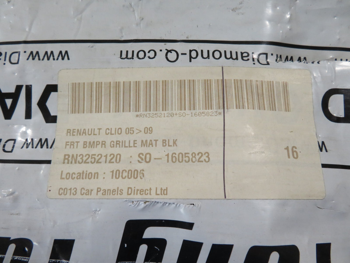 FRONT GRILL FOR RENAULT CLIO RN07037GAN 2005-2014