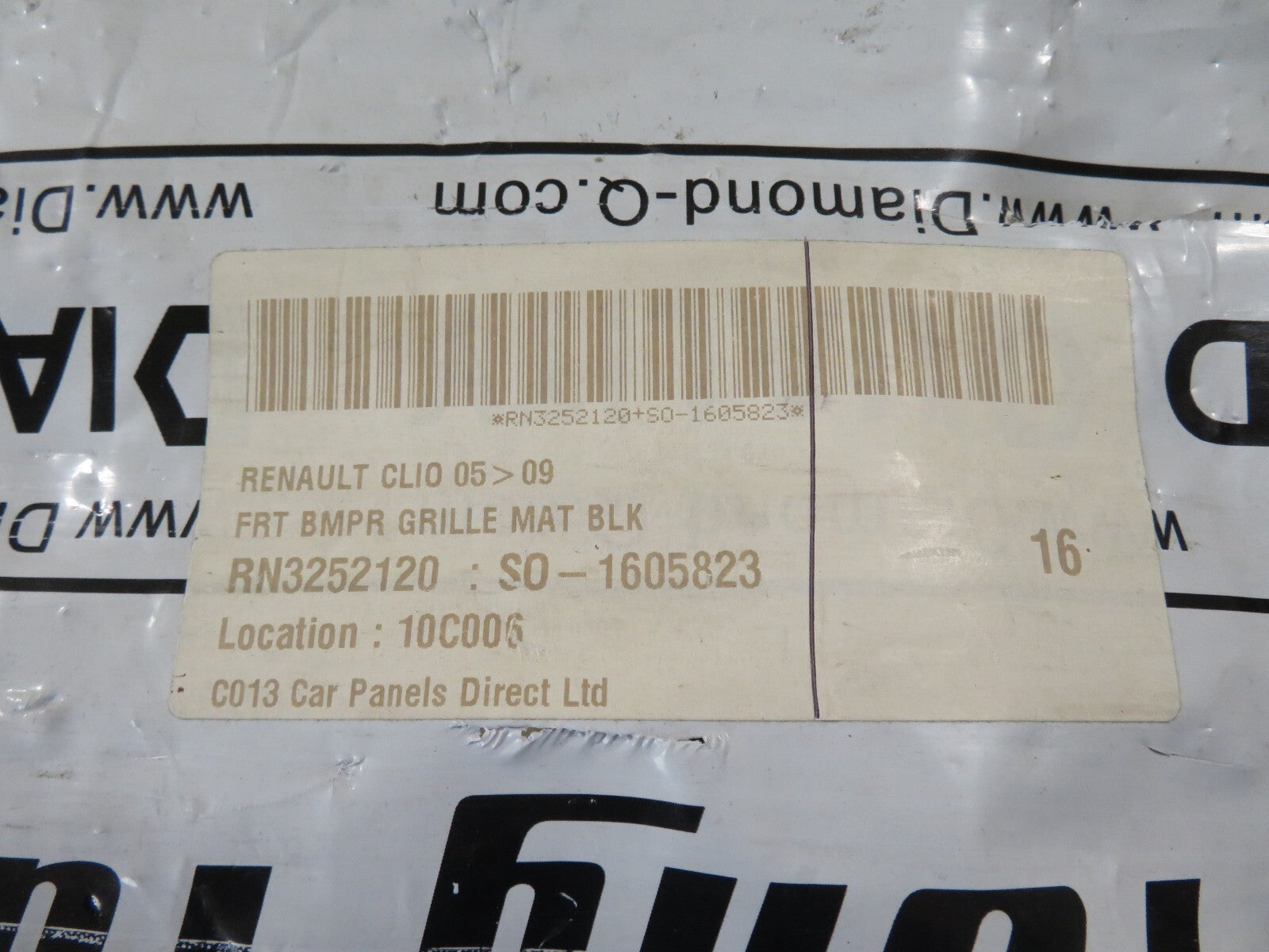 FRONT GRILL FOR RENAULT CLIO RN07037GAN 2005-2014