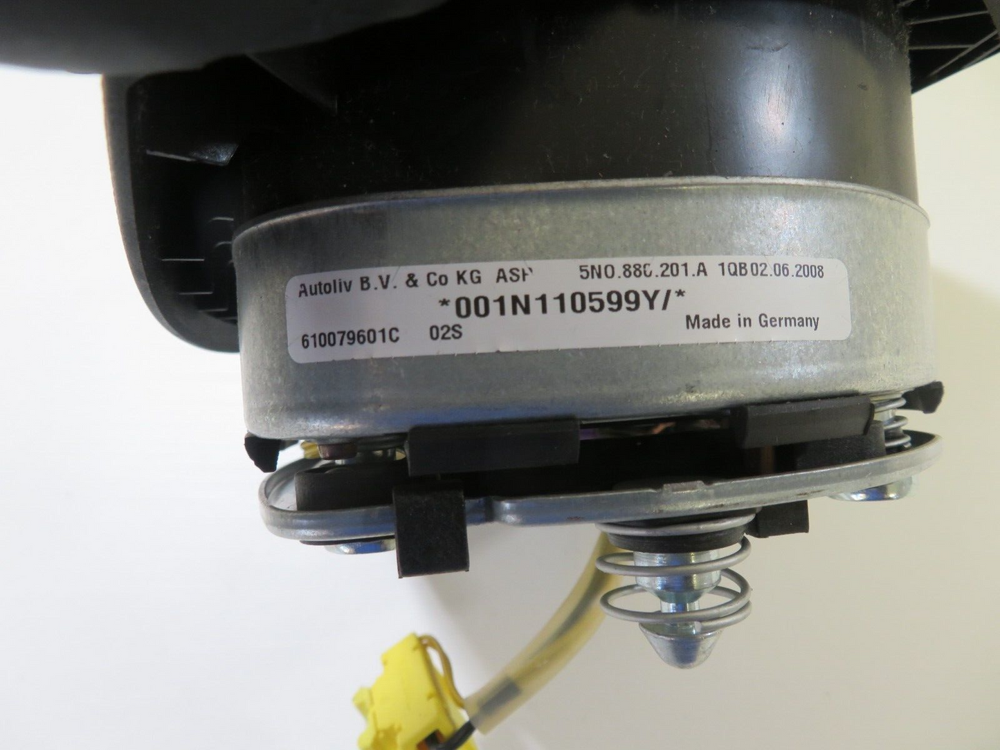 VOLKSWAGEN VW TOURAN STEERING WHEEL AIR BAG 5N0880201A 2003-09 1019-3