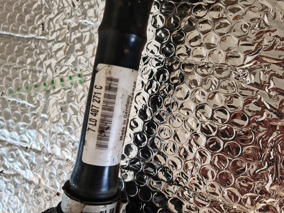 PORSCHE CAYENNE S 955 V8 FRONT PASSENGER NS DRIVESHAFT 7l0407271c 2003-2007 SA