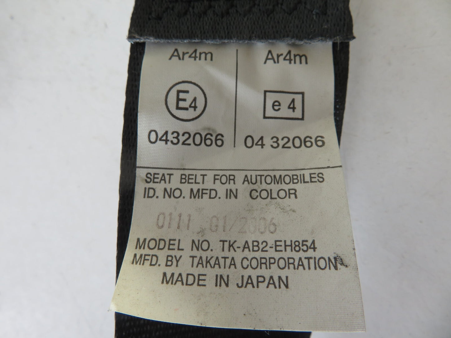 MAZDA RX8 RX-8 OSR SEAT BELT 2003-2008 AMS1401 SA
