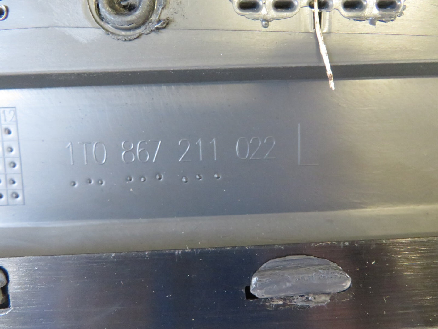 VOLKSWAGEN VW TOURAN NSR PASSENGER REAR DOOR CARD 1T0867211 2003-2010