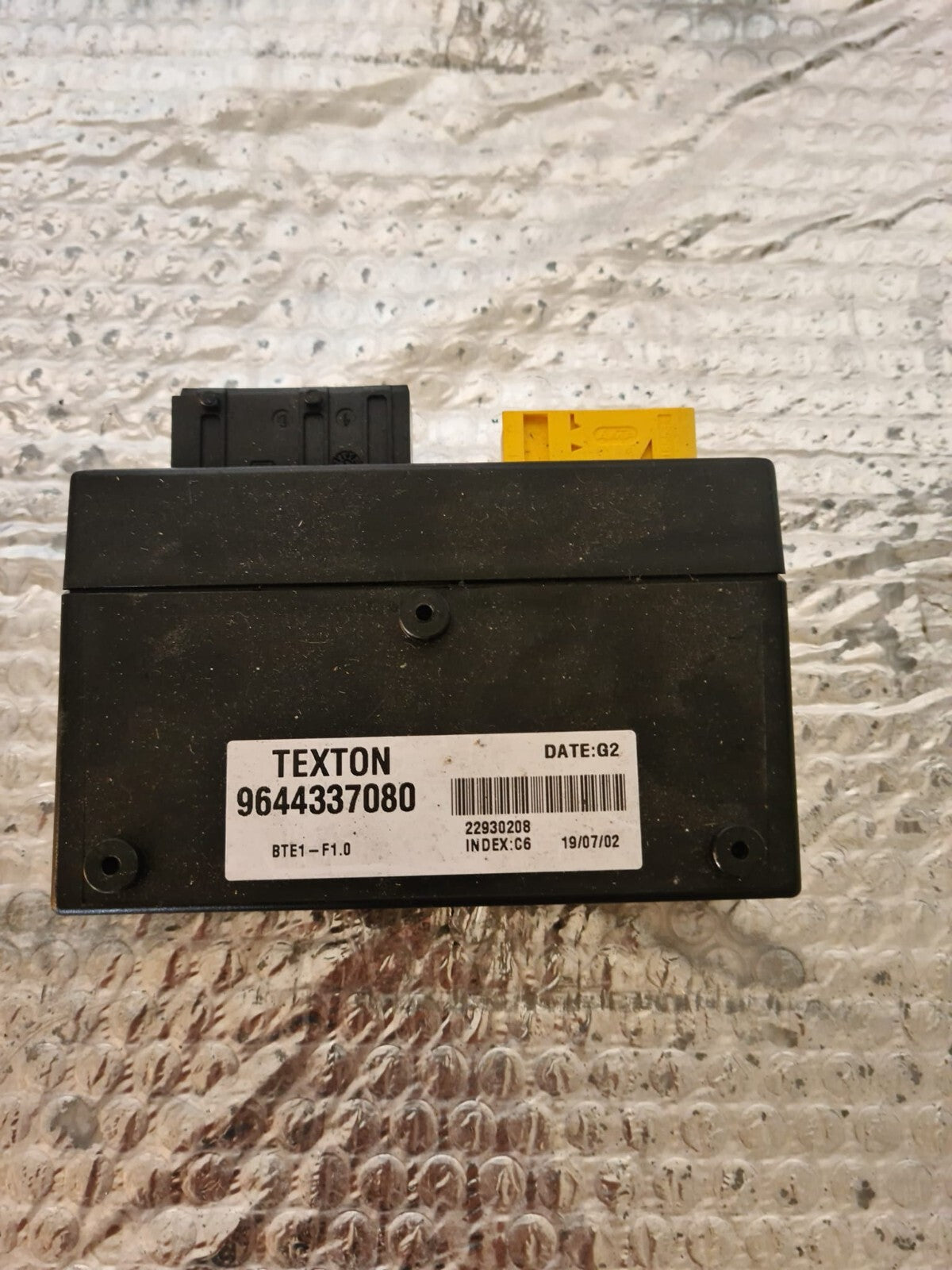 PEUGEOT 206CC ROOF CONTROL ECU 9644337080 2003-2007 A71