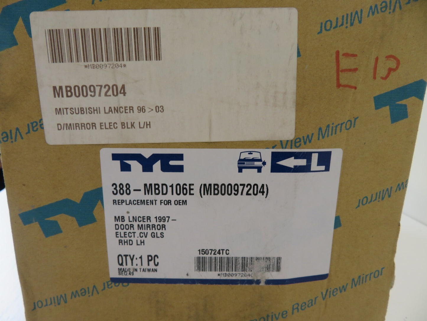 NS PASSENGER DOOR WING MIRROR FOR MITSUBISHI LANCER MB0097204 1996-2003